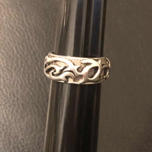 Vintage 925 sterling silver twist design ring NICE - Picture 1 of 5